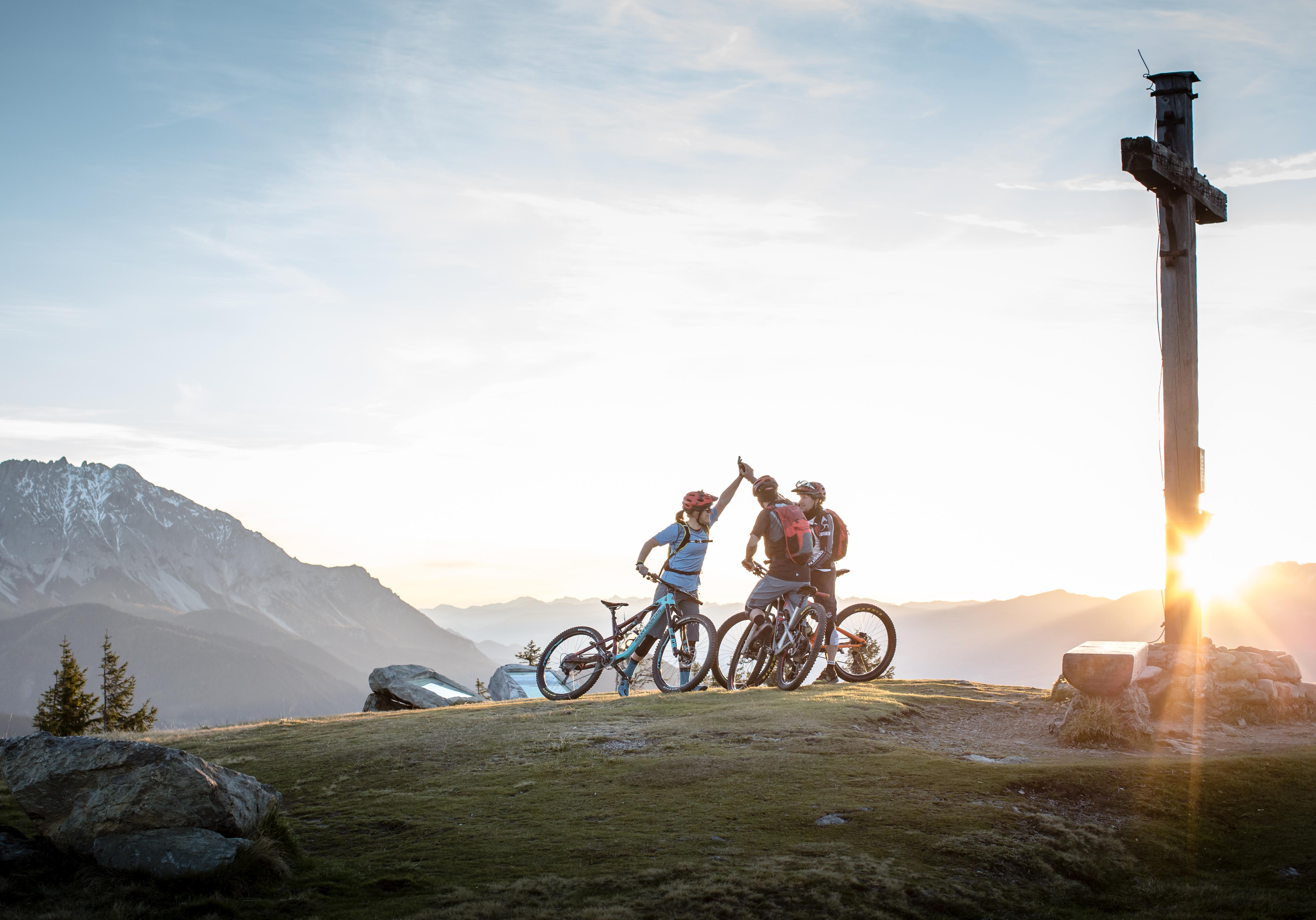 Mountainbike-Tour Stoneman Taurista MTB Finisher Rossbrand Gipfelkreuz im Salzburger Land (Österreich)